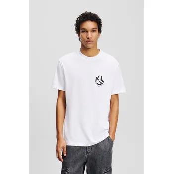 Pánské tričko TRIČKO KARL LAGERFELD JEANS KLJ REG MONOGRAM TEE WHITE