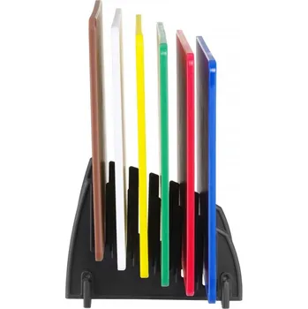 Kuchyňské prkénko Hendi Sada 6 krájecích prkének HACCP se stojanem