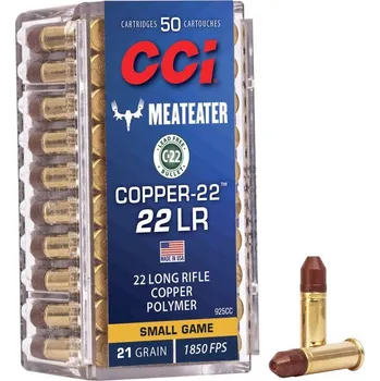 Příslušenství pro sportovní střelbu CCI Náboj kulový CCI, Copper-22, .22LR, 21GR, CHP, náboj s kompozitní leadfree střelou