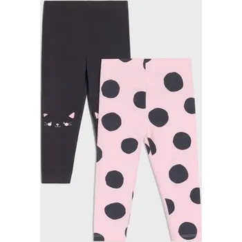 Dívčí kalhoty Sinsay - Sada 2 legín - růžová - 7592Z-30X - 7592Z-30X-62