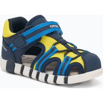 Dětská móda Dětské sandály Geox Iupidoo navy/fluo yellow