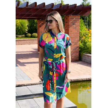 Dámské šaty Dámské šaty KIXMI SHANON ZELENÁ S