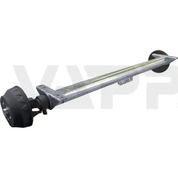 Přívěs k motorovému vozidlu Náprava KNOTT GB 18 (1800 kg) b=1500 mm, c=1970 mm, 250x40, 112x5, s přípravou pro tlumiče