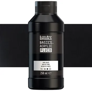 Vodová barva Akrylová barva Liquitex Basics Fluid - Mars Black Balení: 250 ml