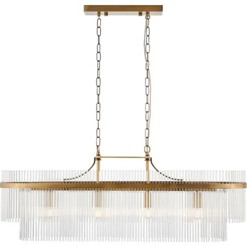 Endon 112573 - Lustr na řetězu MARIETTA 4xE14/6W/230V mosaz/čirá