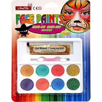 Přípravek na tvář FunCo Dětská sada barev na obličej a tělo Metalic, 10 ks