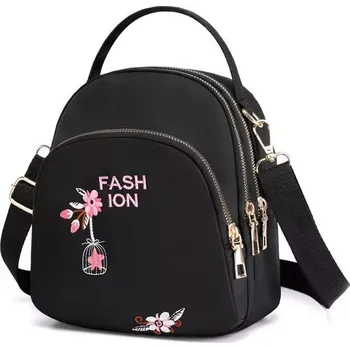 Městský batoh Lifestyle Crossbody kabelka a batůžek 2v1 Lovely Černý