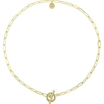 Náhrdelník Manoki Ocelový náhrdelník Simona Gold, chirurgická ocel, choker WA603G Zlatá 36 cm