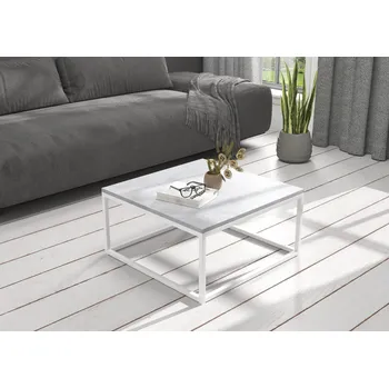 Konferenční stolek ADRK Konferenční stolek BELTEN W-BE 65, beton/bílá