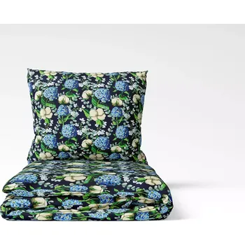 Povlečení Bavlněné povlečení Hortenzie a květ bavlníku 140x200+70x90