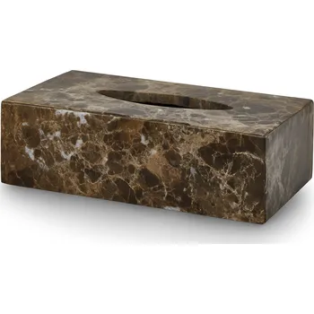 Úložný box Mramorový box na kapesníčky Brown