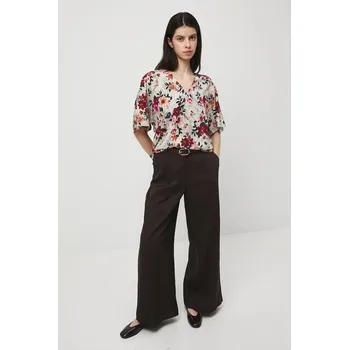 Dámská halenka Halenka Medicine dámská, béžová barva, vzorovaná RW25-BKD030 02A, vel. XL