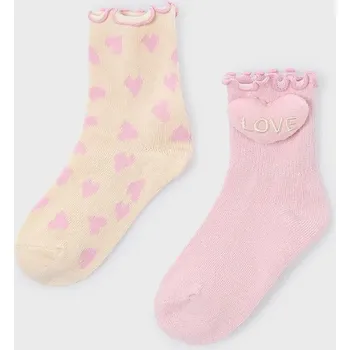 Dětská móda Ponožky Mayoral 2-pack 10054.6A.Mini.9BYA růžová 30X, vel. 27/31