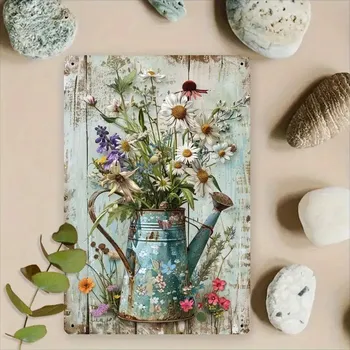 Obraz BAF Nástěnná VINTAGE kovová cedule Luční kvítí. 20 x 30 cm. POŠKOZENO