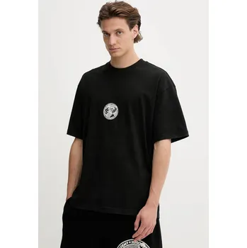 Pánské oblečení Bavlněné tričko HUGO Dwresto 50542366 černá 99X, vel. XL