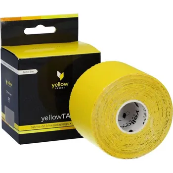Tejpovací páska yellowSPORT kineziologický tejp 5cm x 5m, žlutý