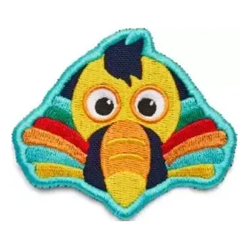 Školní batoh Dětský odznáček na suchý zip Affenzahn Velcro badge - Tucan