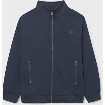 Chlapecká mikina Dětská mikina Mayoral modrá barva, hladká, 7420 7420.7E.Junior.9BYA 57X, vel. 152