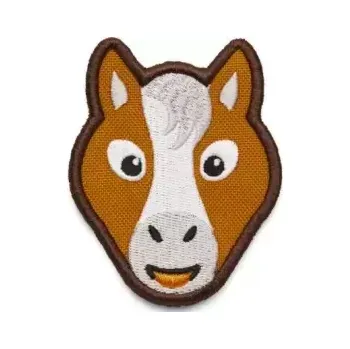 Dětský odznáček na suchý zip Affenzahn Velcro badge - Horse