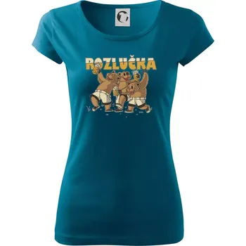 Dámské oblečení Rozlučka medvědi - Dámské triko Pure - XL ( Petrolejová )