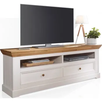 Televizní stolek TV stolek z masivu Stockholm bílá