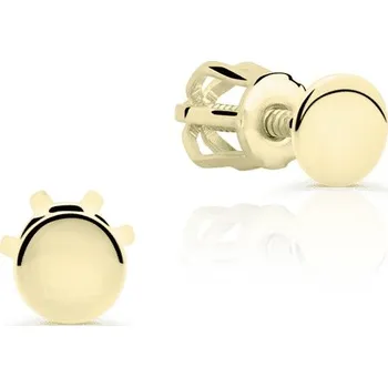 Náušnice Leru Zlaté náušnice plné kolečka 2 varianty Náušnice: žluté zlato (váha 1,00g)