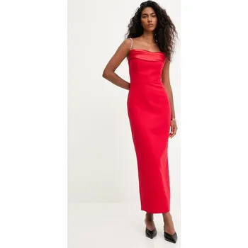 Dámské šaty Šaty Answear.LAB červená barva, maxi, přiléhavé 1430.TOS 33X, vel. S