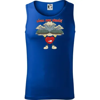 Láska hory přenáší - Tílko pánské Core - 2XL ( Královská modrá )