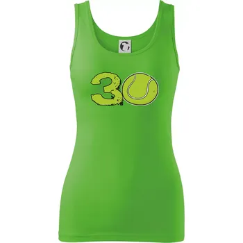 Dámské tričko Tenis kulaté narozeniny 30 - Dámské tílko - S ( Apple Green )