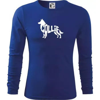 Pánské oblečení Colie nápis v těle - Triko s dlouhým rukávem FIT-T long sleeve - M ( Královská modrá )