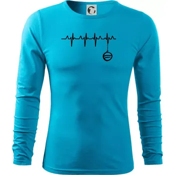 Pánské oblečení EKG Vánoční ozdoba - Triko s dlouhým rukávem FIT-T long sleeve - S ( Světlý tyrkys )