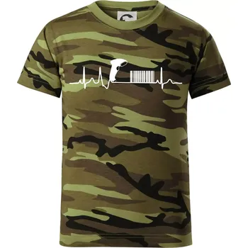 EKG prodavačka - Dětské maskáčové triko - 146 cm/10 let ( Zelený maskáč )