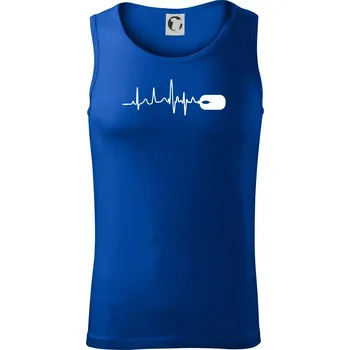 EKG myš - Tílko pánské Core - L ( Královská modrá )