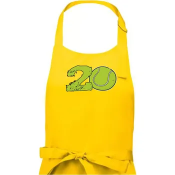 Kuchyňská zástěra Tenis kulaté narozeniny 20 - Dámská zástěra na vaření - Univerzální velikost ( Žlutá )