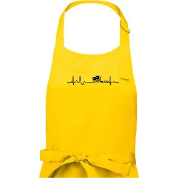 Kuchyňská zástěra Kombajn EKG - Dámská zástěra na vaření - Univerzální velikost ( Žlutá )