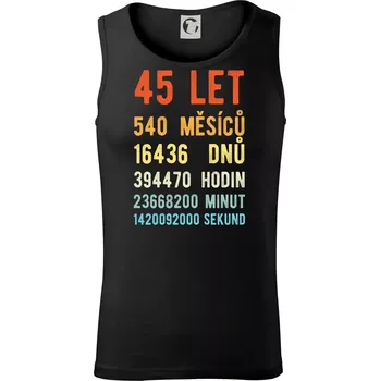 Pánské termoprádlo Narozeniny 45 přepočet času - Tílko pánské Core - XL ( Černá )