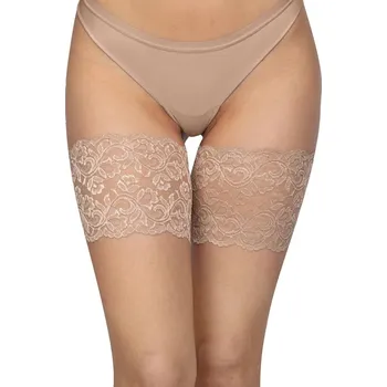 Stahovací kalhotky Annes Samodržící pásky proti odírání stehen s krajkou - M
