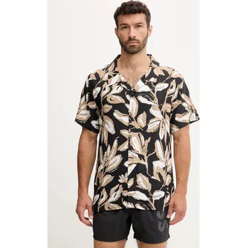Pánská košile Košile BOSS Beach Shirt 50535793 černá 99A, vel. L