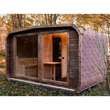 Sauna Finská sauna LUX REVERSE s předsíní 245×400