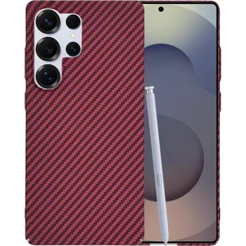 Pouzdro na mobilní telefon Techsuit Pouzdro Techsuit Carbonite FiberShell pro Samsung Galaxy S25 Ultra červená