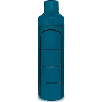 Lékovka YOS láhev s dávkovačem léků denní - modrá 375 ml