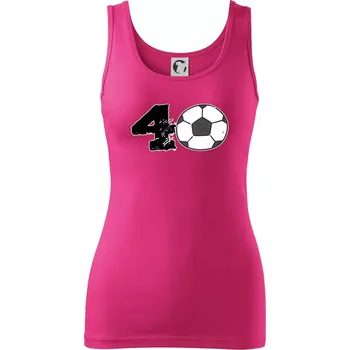 Dámské oblečení Fotbal kulaté narozeniny 40 - Dámské tílko - S ( Purpurová )