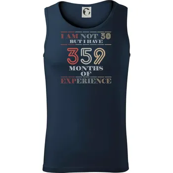 30 years 359 months of experience - Tílko pánské Core - XL ( Námořní modrá (velmi tmavá - téměř černá) )