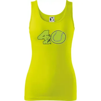 Tenis kulaté narozeniny 40 - Dámské tílko - XL ( Limetková )