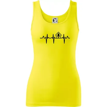 EKG rumka - Dámské tílko - XL ( Citrónová )