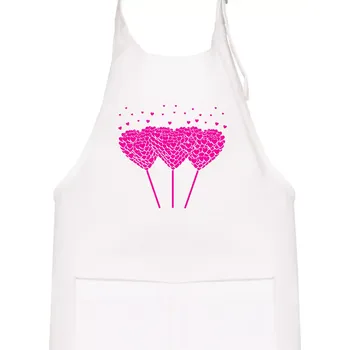 Kuchyňská zástěra Srdce balónky - Dětská zástěra na vaření - Univerzální velikost ( Bílá )