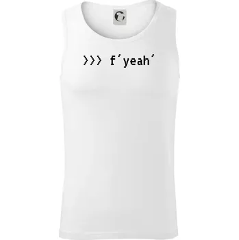 Python f yeah - Tílko pánské Core - S ( Bílá )