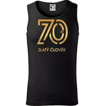 70 let zlatý člověk - Tílko pánské Core - XL ( Černá )