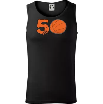 Basketball kulaté narozeniny 50 - Tílko pánské Core - L ( Černá )