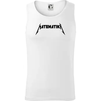 Matematika rock logo - Tílko pánské Core - S ( Bílá )